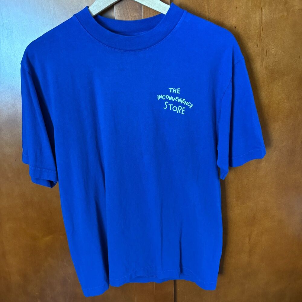 THE INCONVENIENCE STORE Blue T-Shirt Mens Size Small Los Angeles Streetwear